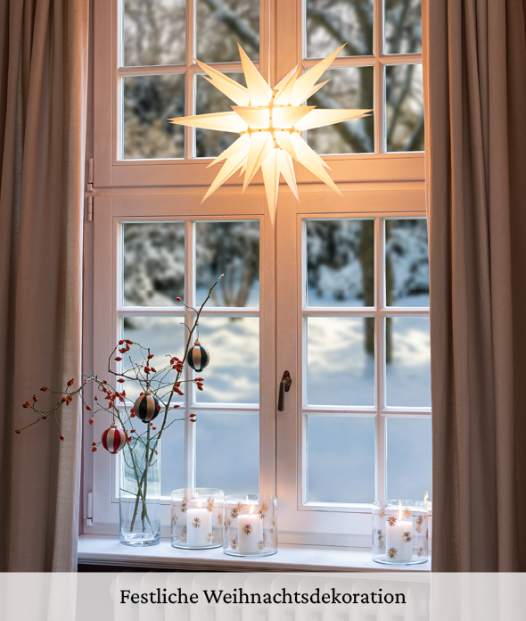 Festliche Weihnachtsdekoration